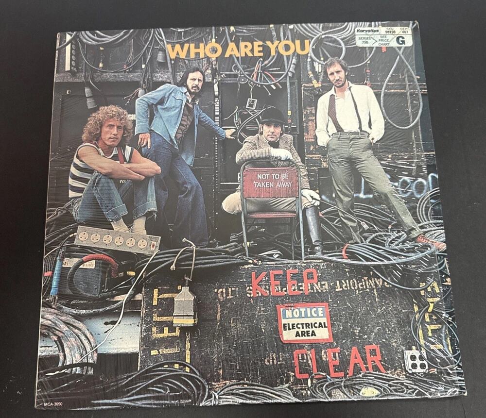 The Who Who Are You MCA Records MCA-3050 Hard Rock Vinyl LP Album VG+/VG+ Shrink